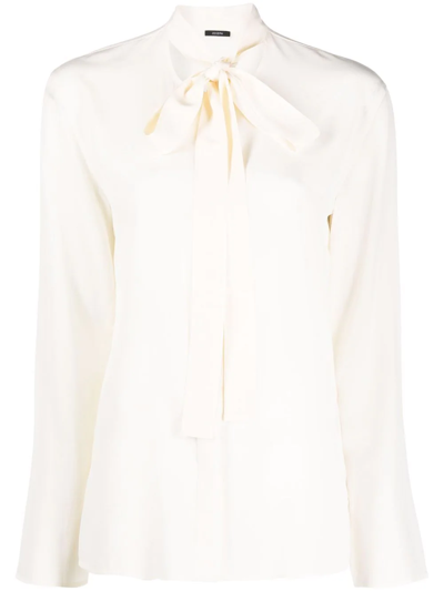 Joseph Bayne Silk Blouse In Nude