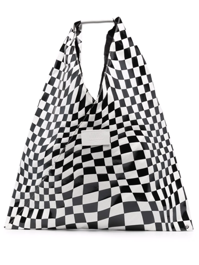 Mm6 Maison Margiela Illusional-print Tote Bag In Grey