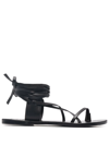 MANEBI ST. TROPEZ LEATHER SANDALS