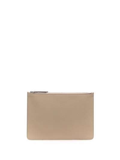 Maison Margiela Four-stitch Clutch In Nude