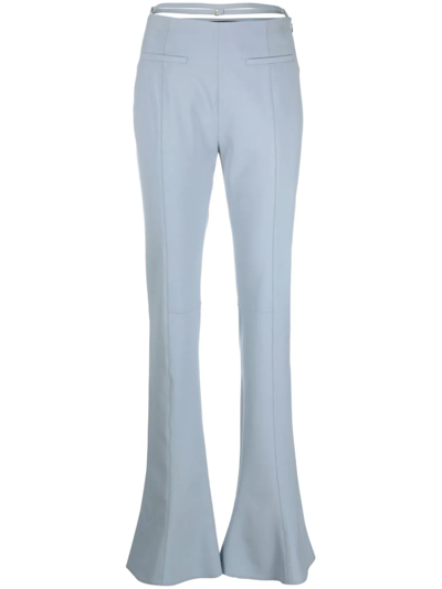 Jacquemus Le Pantalon Tangelo Wool-blend Pants In Light Blue