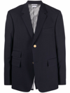 Thom Browne Single Vent Sport Coat - Fit 5 - In Wool Pique Suiting In Blue