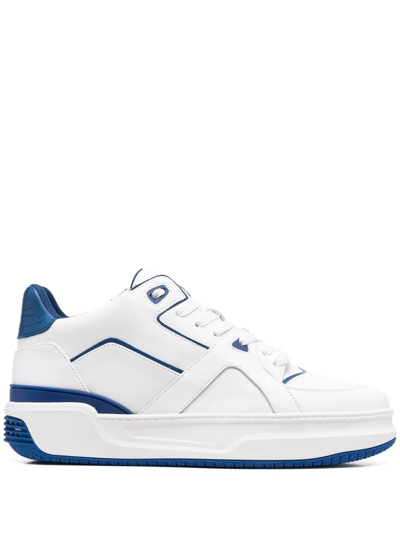 Just Don Jd3 Basketball Panelled Leather Low-top Trainers In White