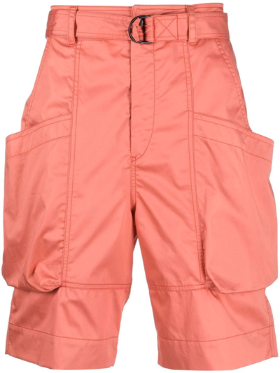 Isabel Marant Panelled Cargo Shorts In Rosa