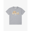 PALM ANGELS BRANDED BEAR-PRINT COTTON T-SHIRT 6-10 YEARS