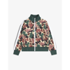 Palm Angels Camouflage-print Track Jacket In Khaki
