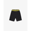Off-white Logo-tape Cotton-jersey Shorts 4-10 Years In Black