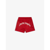Palm Angels Boys Red Kids Logo-print Shell Swim Shorts 6-12 Years 8 Years In Red