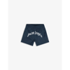 Palm Angels Boys Navy Kids Logo-print Shell Swim Shorts 6-12 Years 8 Years In Navy