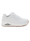 Skechers Uno-stand On Air Womens Trainers Wedge Fashion Sneakers In White