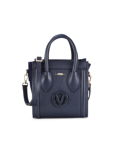 Valentino By Mario Valentino Women's Eva Logo-adorned Quilted Leather Shoulder Bag In Midnight