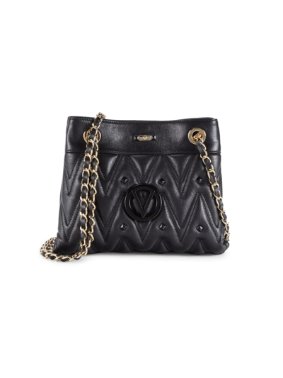 Valentino By Mario Valentino Women's Rita Quilted Leather Shoulder Bag In Black