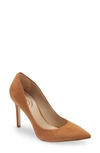 Sam Edelman Hazel Pointed Toe Pump In Toasted Walnut