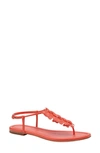 Kate Spade Primrose Leather Thong-toe Sandals In Magma