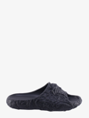 Versace Medusa Dimension Embossed Slides In Black