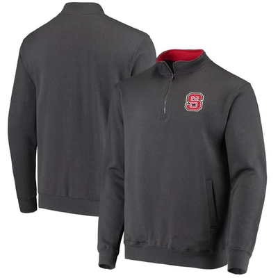 Colosseum Men's Charcoal Nc State Wolfpack Tortugas Logo Quarter-zip Jacket