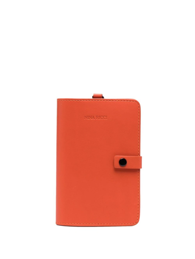 Nina Ricci Logo Embossed Wallet In Orange