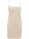 Jw Anderson Knitted Camisole Minidress In Neutrals
