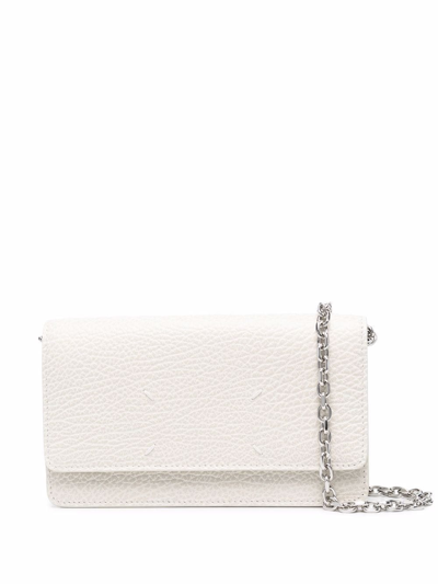 Maison Margiela Four-stitch Logo Crossbody Bag In White | ModeSens