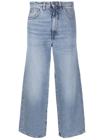 Totême High-waisted Wide-leg Jeans In Blau