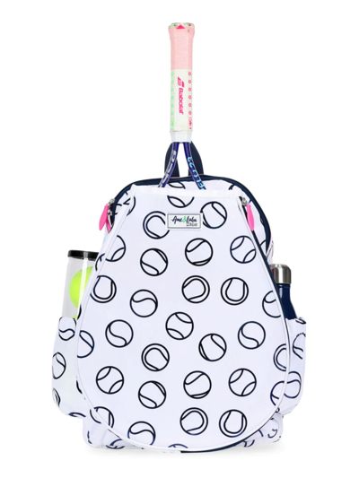 Ame & Lulu Little Kid's & Kid's Matchpoint Tennis Backpack In Navy White