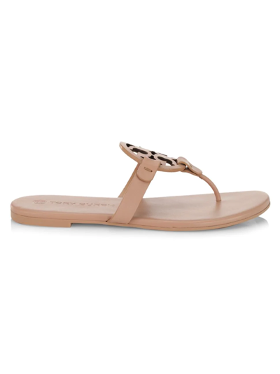 Tory Burch Women's Miller Leather Sandals In Light Makeup