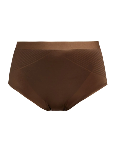 Spanx Thinstincts 2.0 High-waisted Briefs In Chestnut Brown