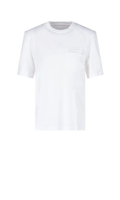 Remain Birger Christensen White T-shirt With Shoulder Pads