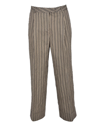 Manila Grace Womens Black / Beige Pants In Black