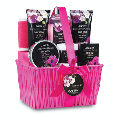 Lovery Gift Baskets For Women In Pink