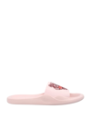 Kenzo Tiger Head-print Slides In Pink