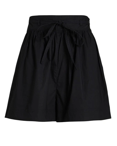Ulla Johnson Rowan Poplin Shorts In Black