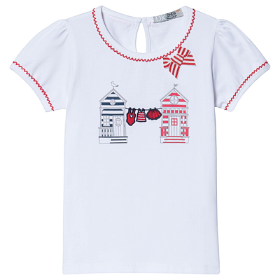 Dr Kid Kids' Embroidered T-shirt White