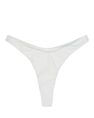 Aexae Magnum High-cut Bikini Bottoms In Ivory