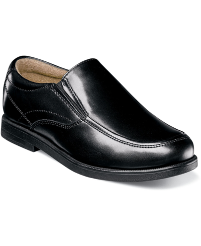 Florsheim Little Boy Midtown Moc Toe Slip On, Jr. Shoes In Black