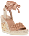 Vince Camuto Women's Bryleigh Woven Espadrille Wedge Sandals Women's Shoes In Beige Multi