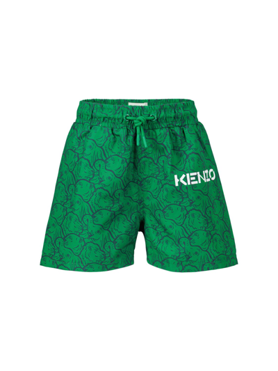 Kenzo Teen Boys Green Swim Shorts