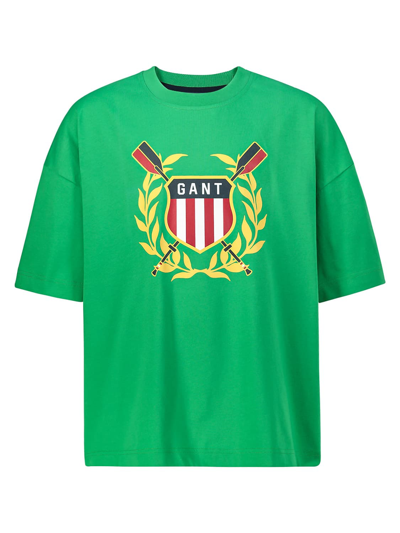 Gant Kids T-shirt For Boys In Green