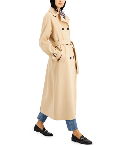 Weekend Max Mara Max Mara Weekend Canasta Beige Trench Coat In Honey