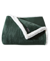 Eddie Bauer Solid Ultra Soft Plush Fleece Reversible Blanket, Full/queen In Dark Pine