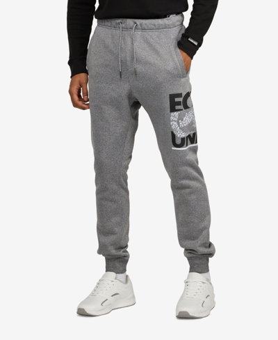Ecko Unltd Men's Big And Tall Over And Under Joggers In Gray