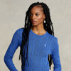 Polo Ralph Lauren Cable-knit Cotton Sweater In Liberty Blue