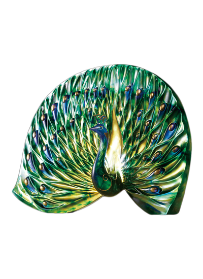 Tittot Feather-fanning Peacock Sculpture
