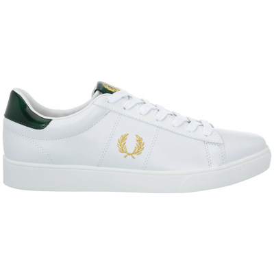 Fred Perry Men's Shoes Leather Trainers Sneakers  Spencer In White