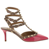 Valentino Red Rockstud 65 Leather Pumps In Fucsia