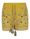 Alanui Bandana-printed Drawstring Shorts In Golden Yellow