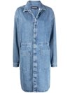 Sunnei Denim Overshirt Coat In Blau