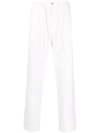 Vince Drawstring Straight-leg Trousers In Nude