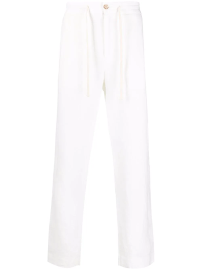Vince Drawstring Straight-leg Trousers In Nude