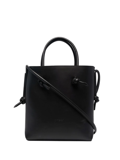 Marsèll Noda Leather Tote Bag In Black